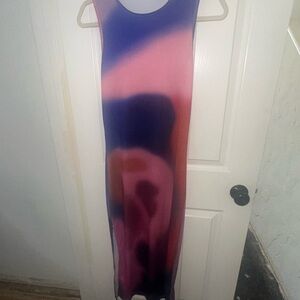 Elegant Multicolor Sleeveless Dress